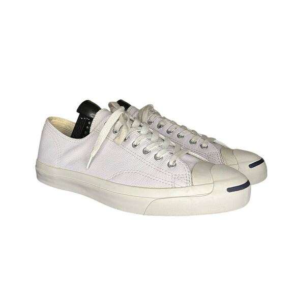 ***SOLD*** Mens Converse Jack Purcell Leather Ox Vintage Sneakers Size 11 White - Picture 4 of 6